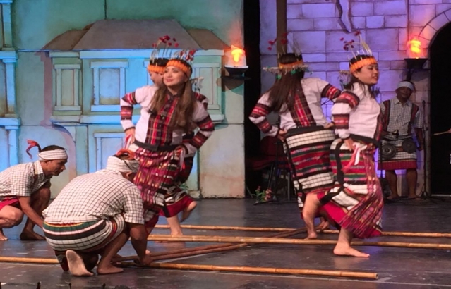 Indian folk dance group performing at 31st International Golden Karagoz Folk Dance Competition in Bursa, Turkey